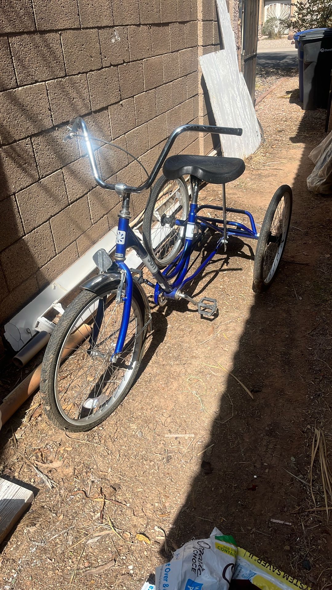3 Wheeled Bicycle , Nice Wide Comfy Seat