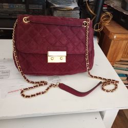 Soho Quilted Suede Bag