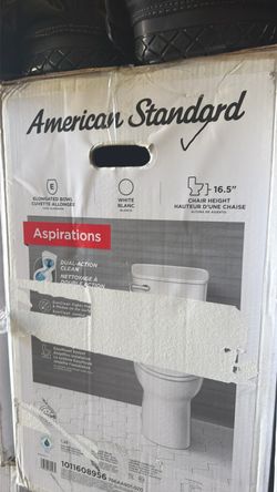 aspiration toilet elongated brand new