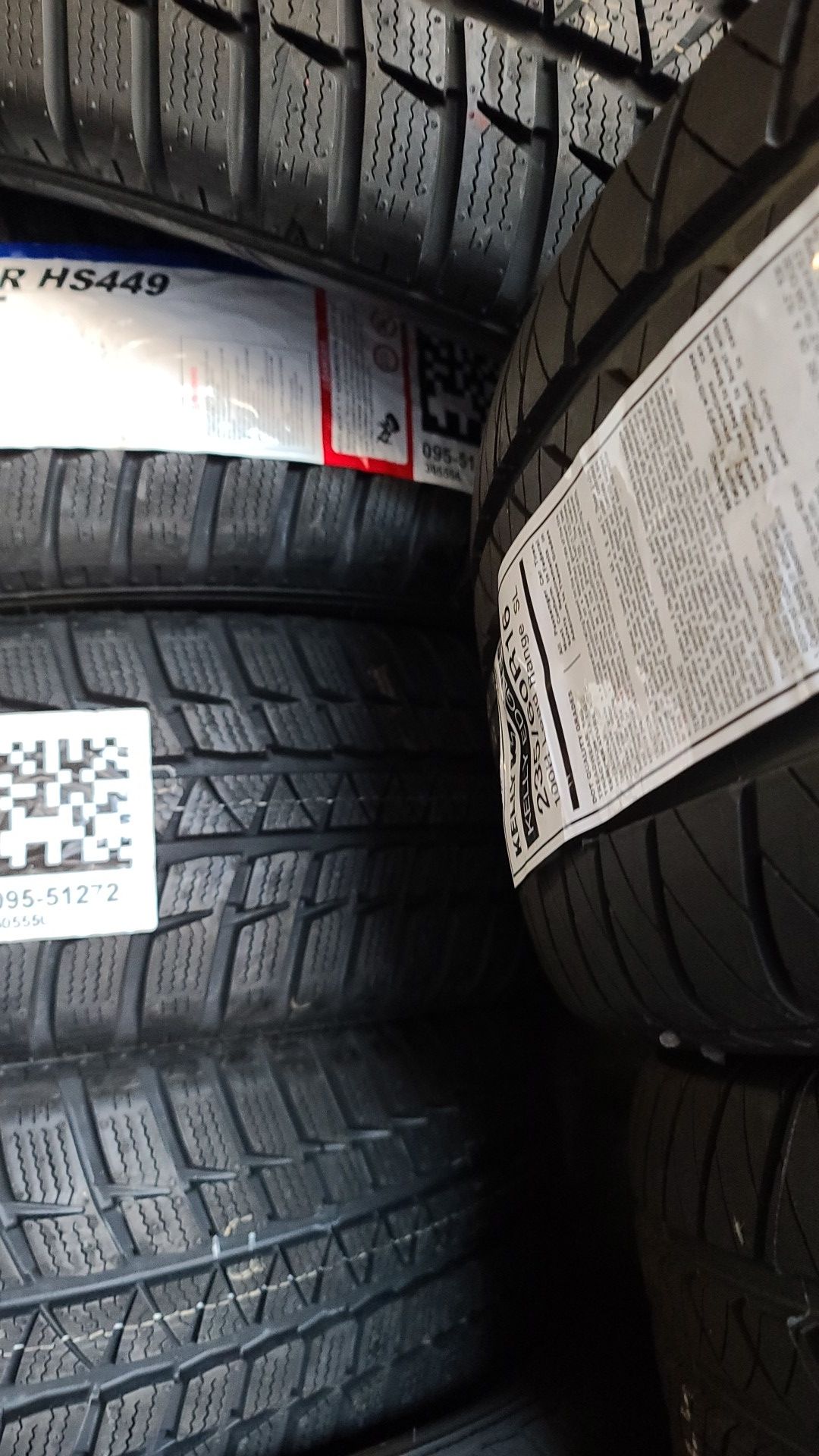 195 60 15 (4) SNOW NEW TIRES free installation