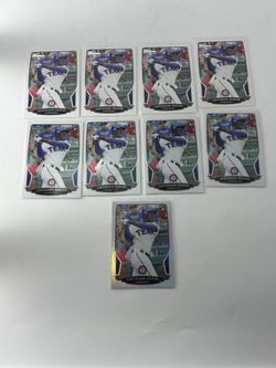 2013 Bowman Jurickson Profar Rookie Lot Of 9 Bowman Chrome Silver Refractor