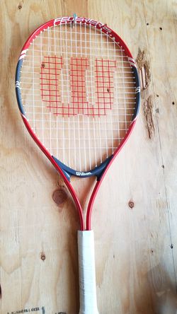 Tennis racket rarely used.