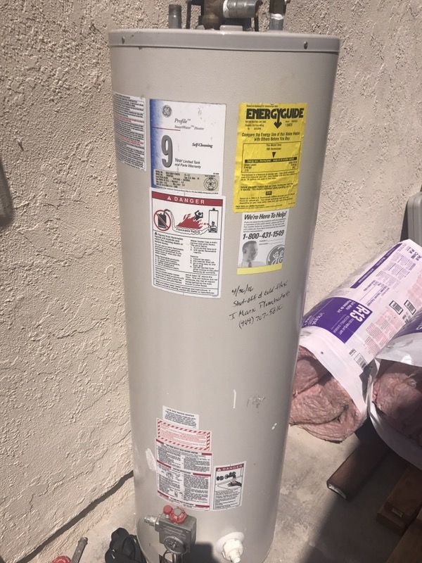 GE 40 gallon gas water heater for Sale in Mission Viejo, CA - OfferUp