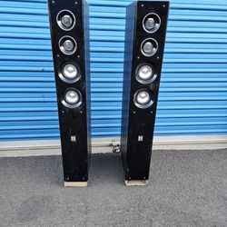 Theatre Research TR-2830 Floor Speakers.
Great sound.
10 inch woofers.