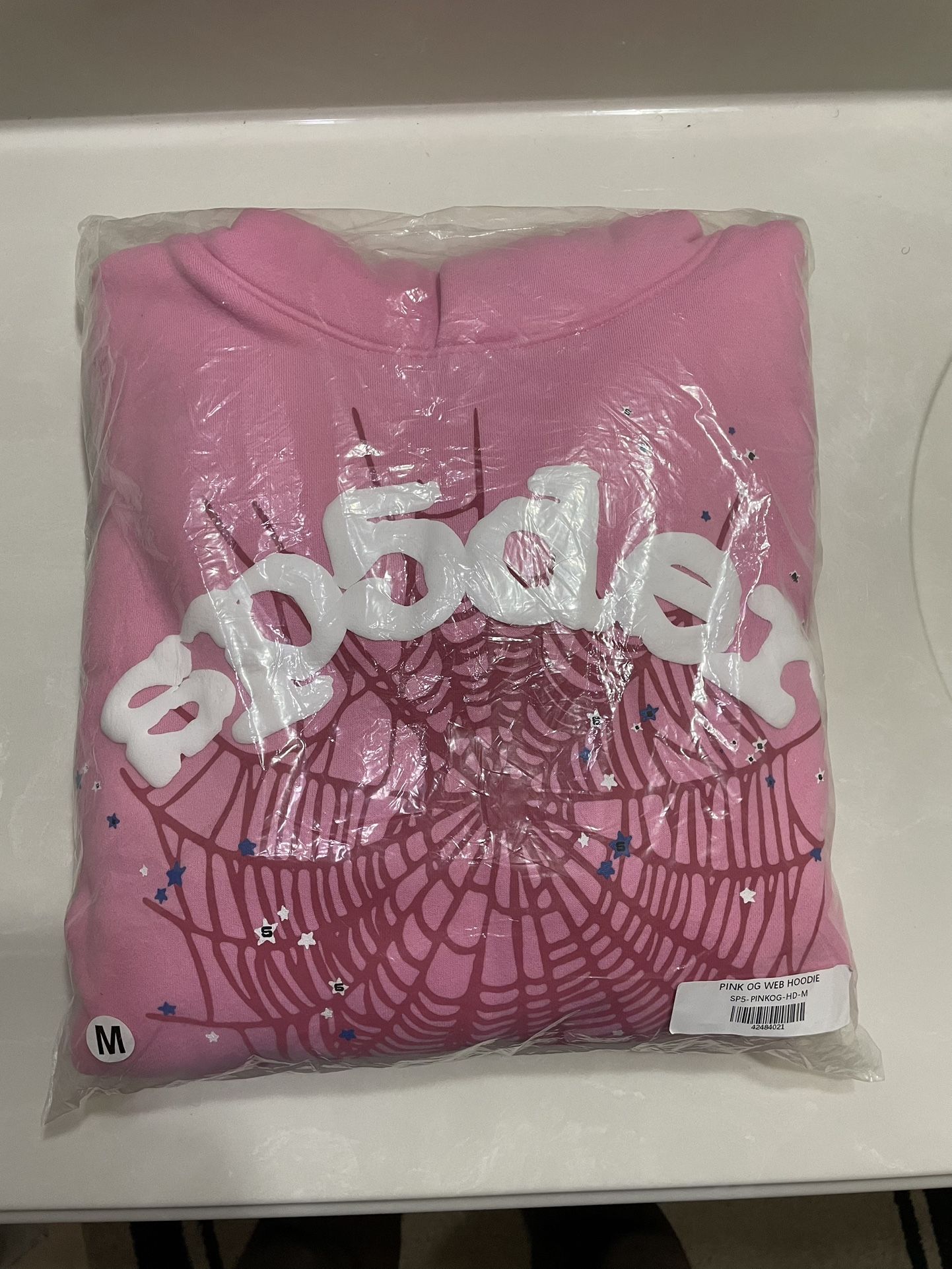 Sp5der hoodie ‘OG Web Pink’