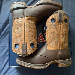 Durango Men's Rebel Saddle Up Square Toe Western Boot Size 12 Brown/Tan 