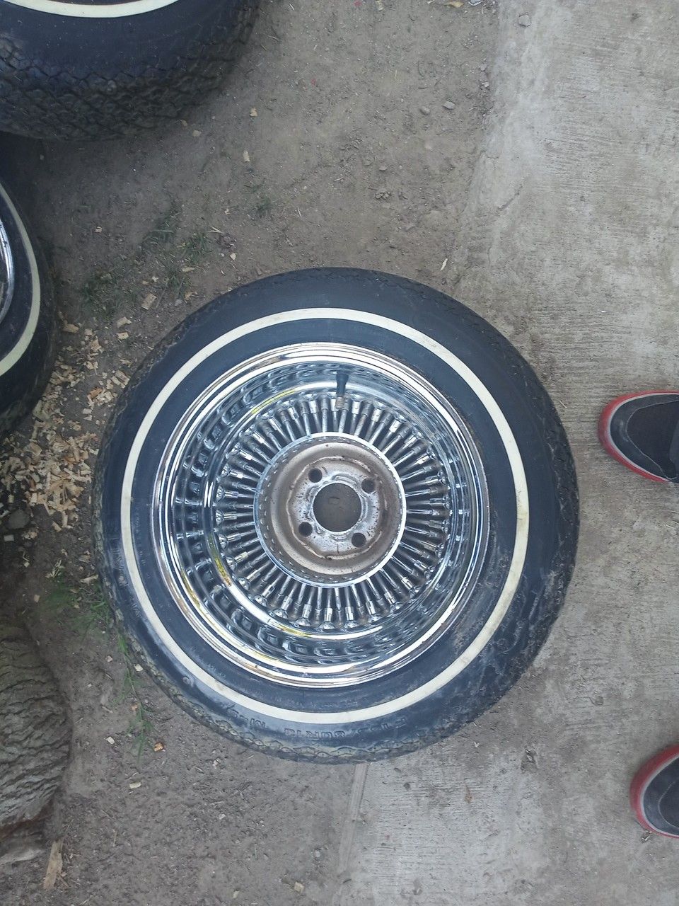 Set of Dayton spoke and tires good condition