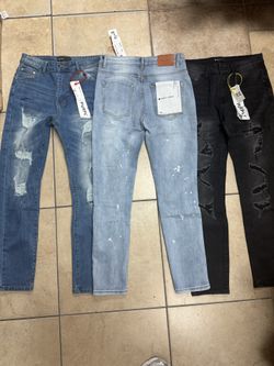 Purple Denim Jeans