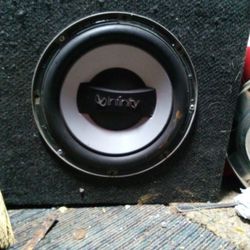 10inch Infinity Subwoofer With Box 50 Bucks