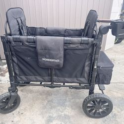 Wonderfold W2S 2.0 Luxe Double Stroller Wagon, 2 Seater 
