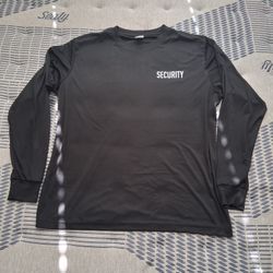 Black Long Sleeve Security Shirt 