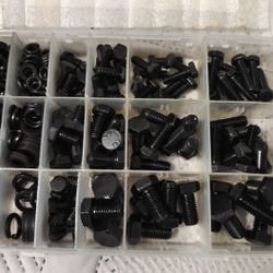 8.8 Hex Head Screws Bolts M6-M10 and Nuts Flat & Lock Washers Assortment 2 sets Each $10 all $15 New