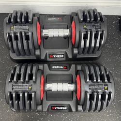 Pair of Ajustable Dumbbells From 5 Lb to 50 Lb
