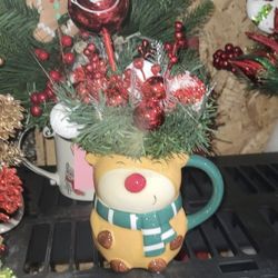 Christmas Reindeer Artificial Floral Arrangement 