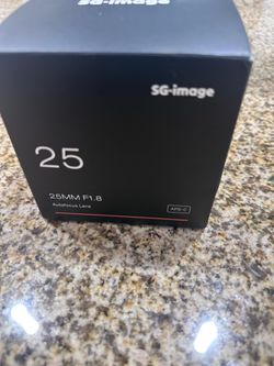 SG-Image af 25mm f1.8 Prime Lens APS-C Format New Sealed Box X Mount Titanium