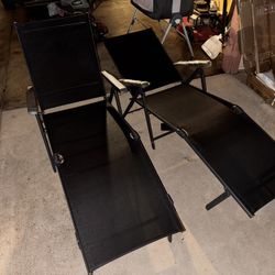 Metal Folding Outdoor Lounge Chair