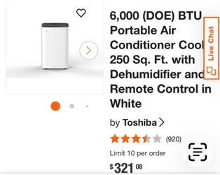 Aire Acondicionado Portatil Ahorrador de Energia Silencioso 6000btu