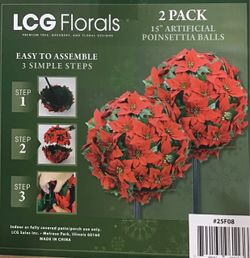 Poinsettia Balls