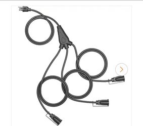 Extensión de luz de 12 pies con 4 enchufes.