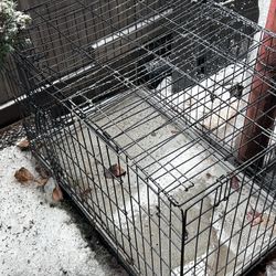 Dog Metal Cage Crate Animal Holder 