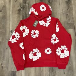 Red Denim Tear Hoodie Size M