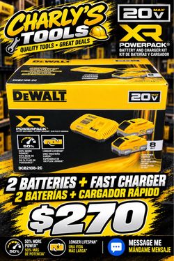 DeWalt 20V XR 8Ah Battery and Charger Kit