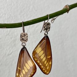 Handmade REAL One Of A Kind butterfly jewelry on silver 