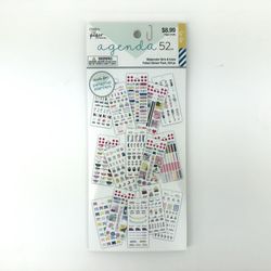 Agenda 52 Watercolor Girls & Icons Foiled Sticker Pack 524 pcs Planner Stickers