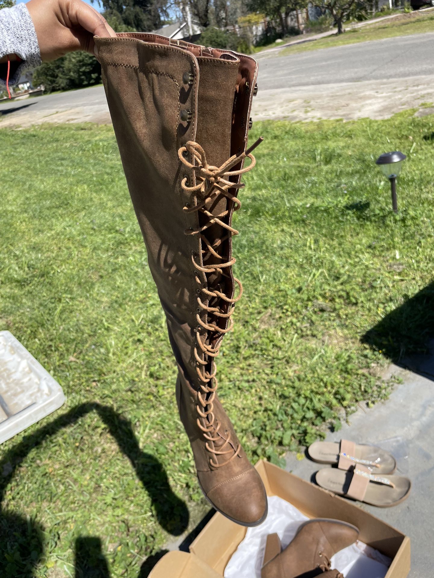 Thigh, high boots