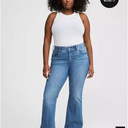 Bombshell flare premium stretch high rise jean