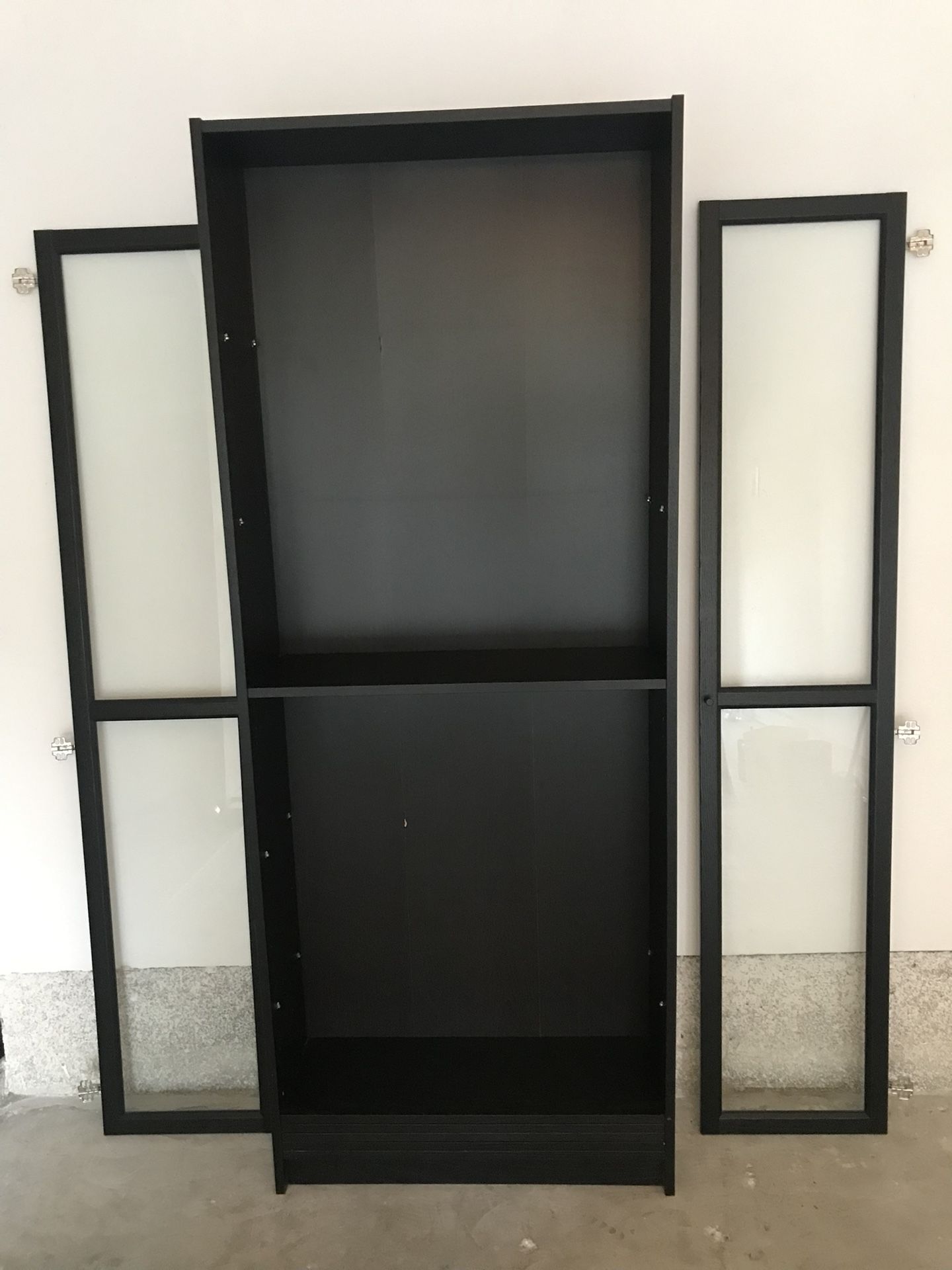 IKEA Bookshelf With Glass Doors