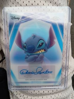 2026 Topps Chrome Neon Etch Disney Stitch Autograph Chris Sanders CNA-CS