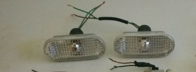 A pair of Fender side Lights