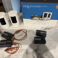 📸 Ring Stick Up Cam Battery (2-Pack) + Extra Batteries