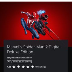 Spiderman 2 Digital Deluxe Edition Ps5