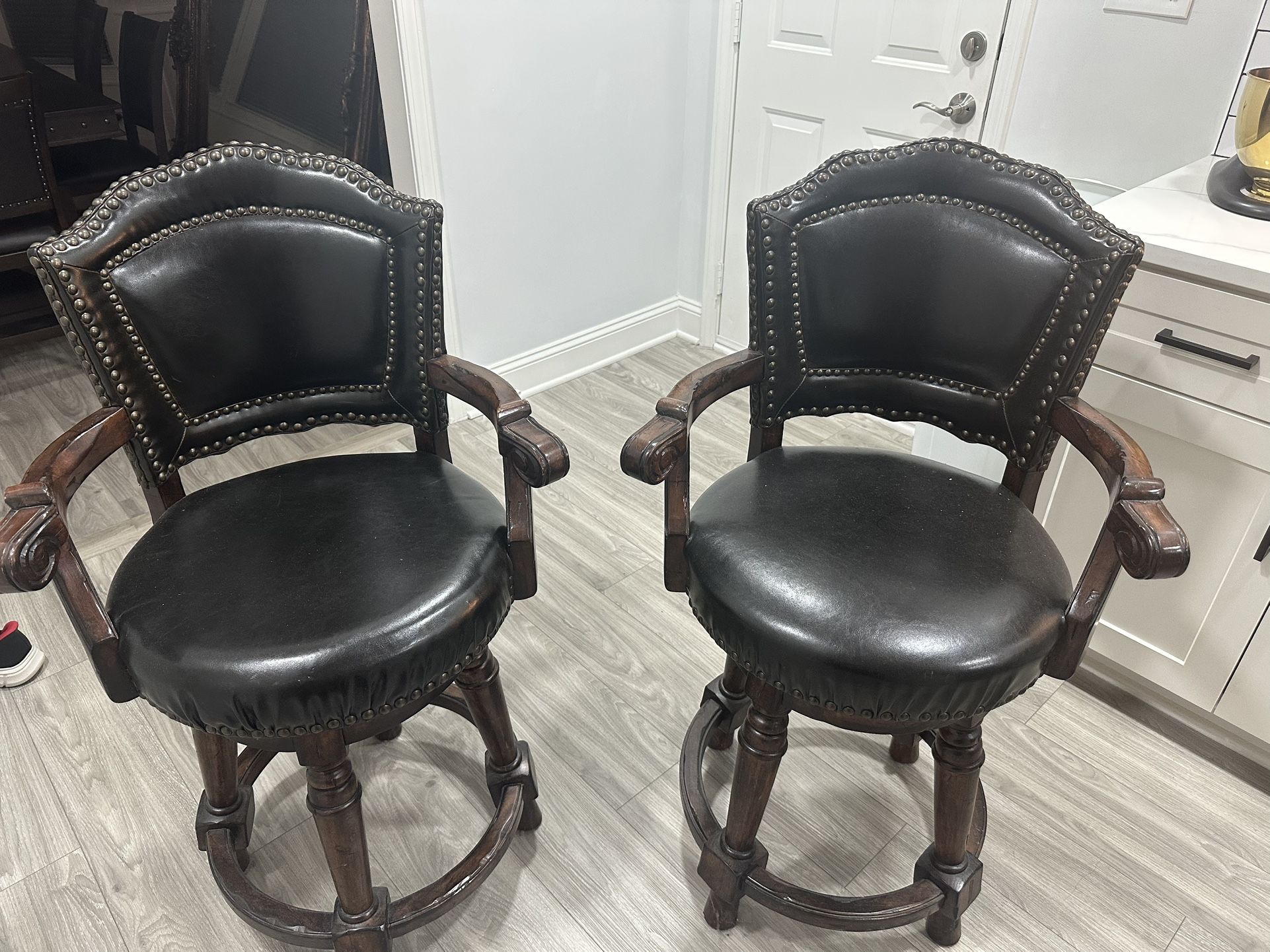 Old World Look Bar Stools