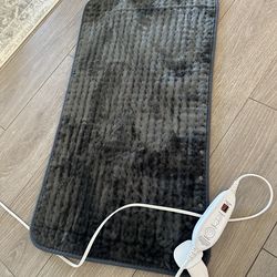 Snailax Heating Pad & Foot Warmer 17x33 Fast Heating 6 Settings Grey