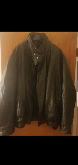 Black Leather Jacket 3X