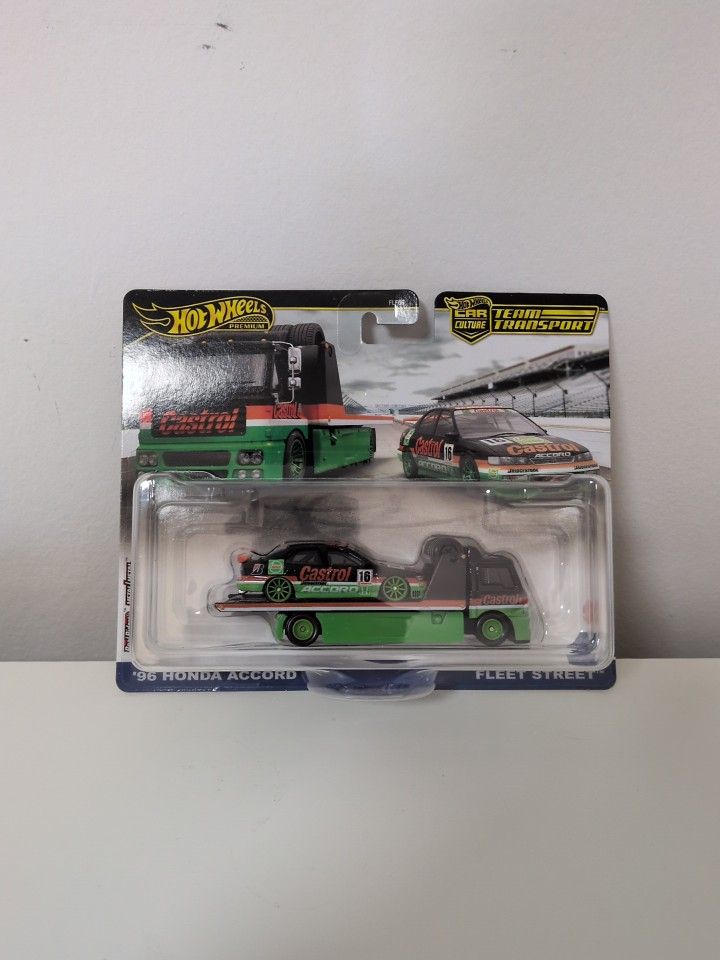 2024 HOT WHEELS PREMIUM CAR CULTURE TEAM TRANSPORT ‘96 HONDA ACCORD FLEET STREET