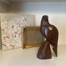 Hand-Carved Wooden Eagle Decor 🦅