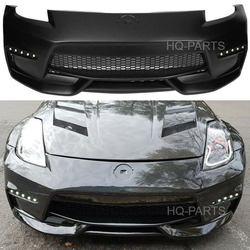 For 03-08 Nissan 350Z Nismo Style Front Bumper with LED OBO