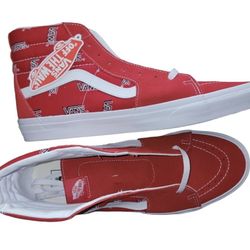 VANS LOGO MISPRINT SK8-HI MEN'S SKATE SHOES