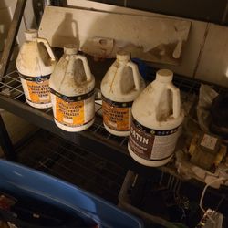  4 , 1 GALLON JUGS  OF CLASSIC NANO-HYBRID WATERBASED SATIN AND SEALER  $25 EACH  OR 4 FOR $80