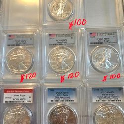 PCGS graded coins