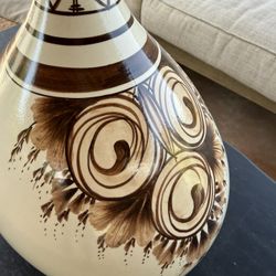 Bjorn Wiinblad Rosenthal Studio Line MCM Lamp Signed w/ Glass Top