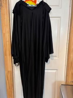 Halloween Costume Lot – 3 Adult Black Hooded Robes (Sith/Wizard/Reaper) + Prop Weapon Pack (OBO)
