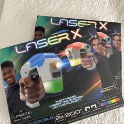 2 Sets of Laser X Micro Double Blasters Laser Tag System Kids Gift