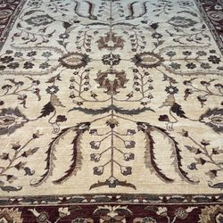 Handmade Pakistani Wool Rug 118”x99”