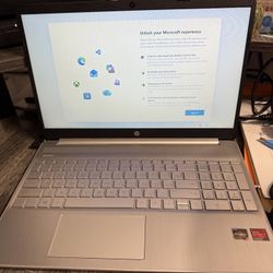 HP 15.5” Touch Screen Laptop, Has Been Factory Reset, Includes Charger