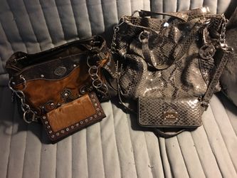 Handbags with wallets to match